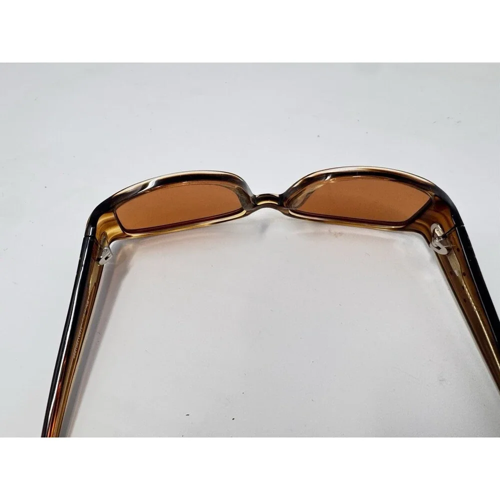 Celine Dion CD5038 Eyeglass Frames Only Brown Tortoise Rectangle